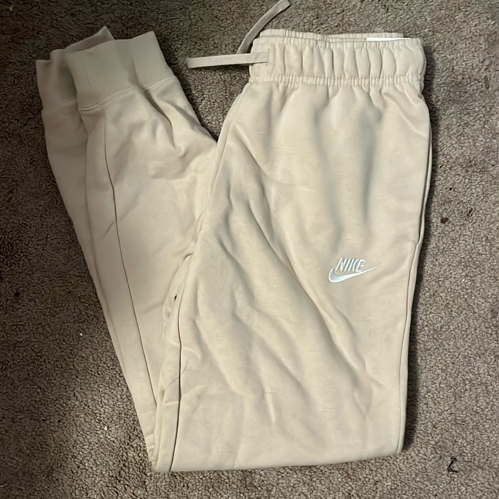 Tan nike joggers